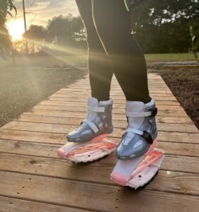 kangoo boots bílo-oranžové