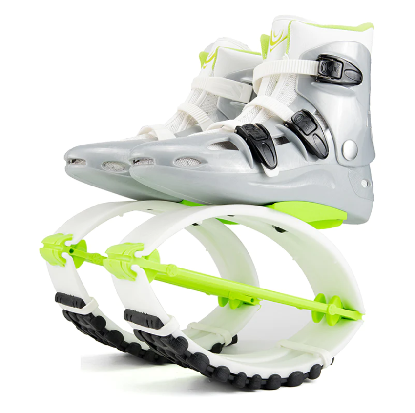 kangoo boots bílo-zelené