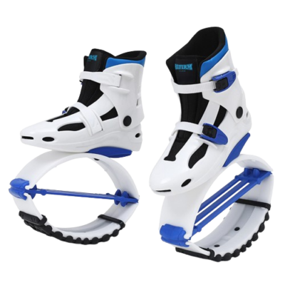 Skákací boty Kangoo Boots bilo-modre
