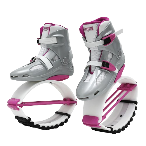 Klokaní boty kangoo boots - stribrno-ruzove
