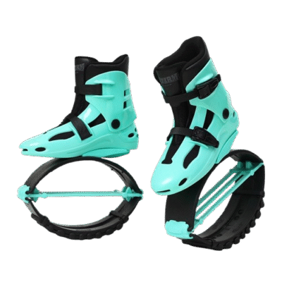 kangaroo boots - skákací boty tyrkysové